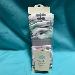 Cloud Island Patterned Baby Blanket